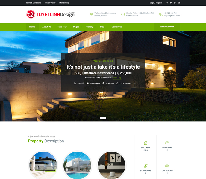 Mẫu Website Bất Động Sản - WDBDS - 6